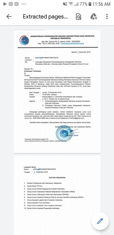 Penandatanganan Kesepakatan Bersama